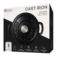 Black 260ml Cast Iron Cocotte